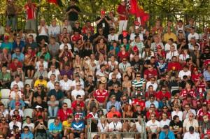 Tifosi at Italian F1 Grand Prix, Monza circuit Fans at the Italian Formula 1 race at Monza